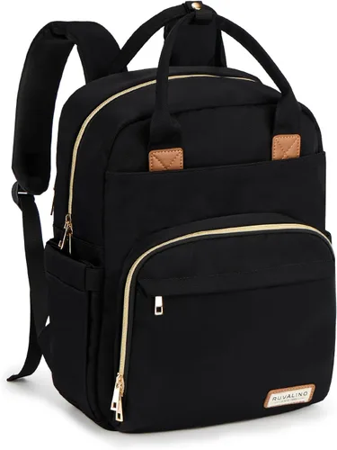 Vista 19 de RUVALINO Mochila para Pañales - Bolsa de Bebé Expandible con hasta 50% Más de Capacidad - Bolsa de Artículos Esenciales para Bebé con Cambiador