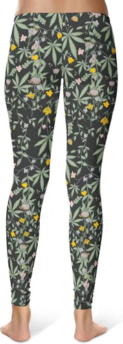 Vista 2 de Leggings divertidos 420 Legalize Marihuana para mujer