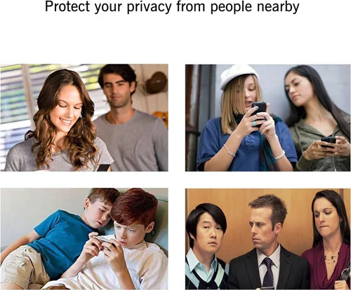 Vista 7 de Ailun Protector de pantalla de privacidad para iPhone 11 Pro/iPhone Xs/iPhone X [5.8 pulgadas], paquete de 2 fundas antiespía y protección privada