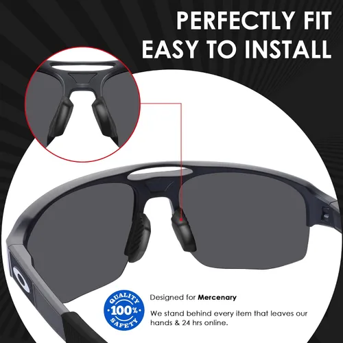 Vista 2 de BLAZERBUCK Almohadillas de nariz de repuesto para gafas de sol Oakley Mercenary OO9424
