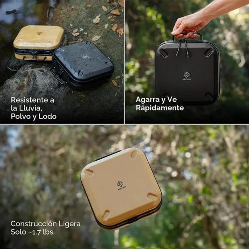Vista 3 de ELECOM NESTOUT - Estuche de almacenamiento de engranajes, carcasa dura ligera, resistente al agua, organizador apilable con separadores acolchados