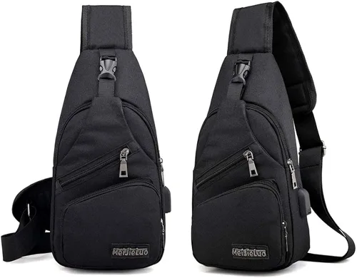 Vista 7 de Peicees Mochila de hombro con puerto de carga USB