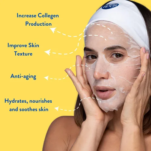 Vista 3 de MISS SPA Mascarillas faciales para el cuidado de la piel, veneno de abeja, cuidado de la piel antienvejecimiento para mujeres, mascarilla facial