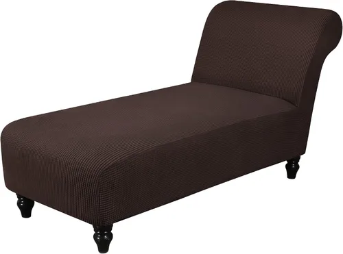 Vista 19 de Funda elástica para tumbona, funda para silla sin brazos para sala de estar y dormitorio, tela jacquard suave, lavable a máquina para protector