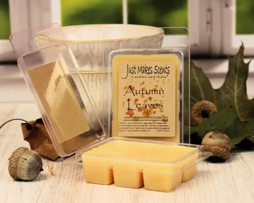 Vista 2 de Just Makes Scents Paquete de 2 – Cera de soja perfumada con hojas de otoño