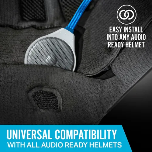 Vista 3 de Alta - Auriculares inalámbricos con Bluetooth para cascos con bolsillos para audífonos, altavoces HD compatibles con cualquier casco