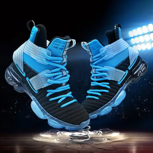 Vista 7 de JMFCHI FASHION - Zapatos de baloncesto para niños, tenis de alta calidad para deportes al aire libre, Zapatos antideslizantes para niños pequeños