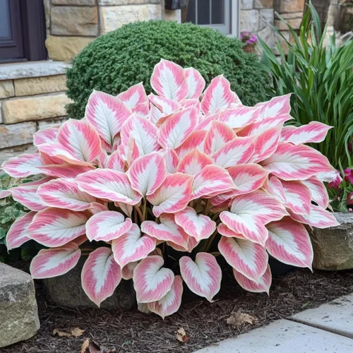 Vista 4 de 200+ semillas Hosta en forma de corazón Hosta raíces desnudas - Foliaje rico, bajo mantenimiento, hojas en forma de corazón