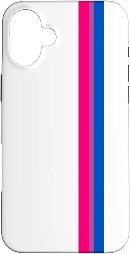 Vista 22 de Funda blanca para iPhone 13 Pro Subtle Bi Pride Flag LGBT Bisexual Stripe