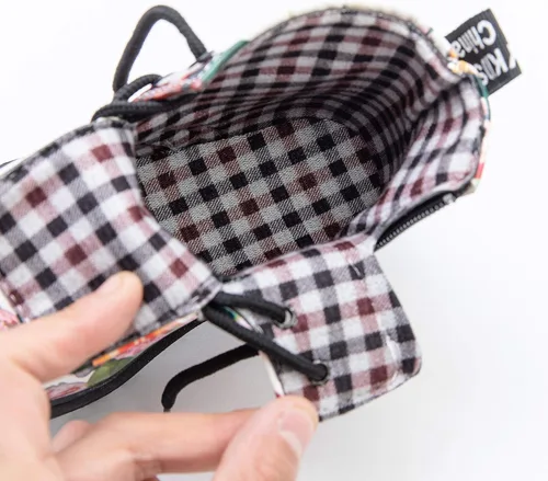Vista 7 de Komfyea - Botas para niños con diseño de estampado de flores, con agujetas (Niños pequeños)