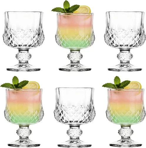 Vista 9 de Juego de 6 vasos de chupito de 1.75 onzas/vasos de chupito súper lindos/vasos cordiales/vasos de jerez/estilo clásico/sin plomo