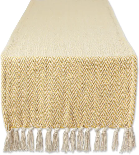 Vista 18 de DII Woven Basic - Camino de mesa Chevron de la colección de mesa, 15 x 72 pulgadas, gris