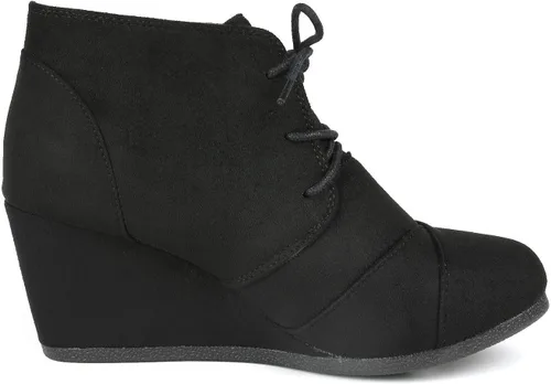 Vista 3 de DREAM PAIRS - Botines de tacón bajo con cordones para mujer de uso casual