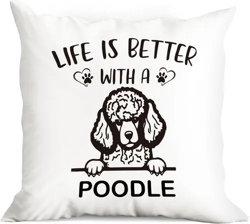 Vista 7 de huester Pitbull - Regalos para perros para decoración de habitación de mujeres, fundas de almohada de 18 x 18 pulgadas, Life is Better with a