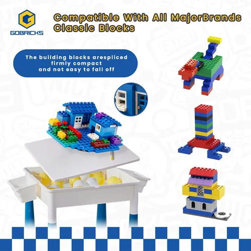 Vista 3 de 120 piezas de ladrillos de construcción clásicos a granel de 2 x 4, juego creativo, accesorios de juguete – 5 piezas de bloques de construcción