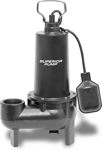 Vista 4 de Eyector de aguas residuales CI superior de 1/2 HP con interruptor de flotador vertical