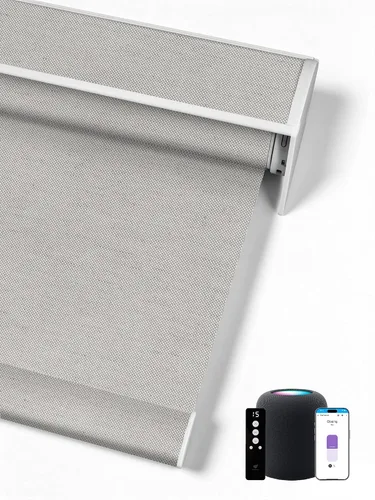 Vista 28 de SmartWings Persianas Enrollables Inteligentes Motorizadas con Filtro de Luz, Persianas Eléctricas con Control Remoto para Ventanas Compatibles