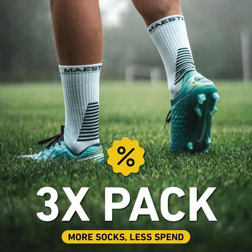 Vista 27 de Maestro - Calcetines de agarre de fútbol para hombres y mujeres con almohadillas antideslizantes, ideales para fútbol, baloncesto y deportes