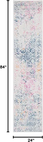 Vista 184 de Safavieh - Alfombra decorativa de la colección Tulum, modelo TUL264F, estilo marroquí, bohemio y desgastado, no suelta pelusa, para sala, vestíbulo