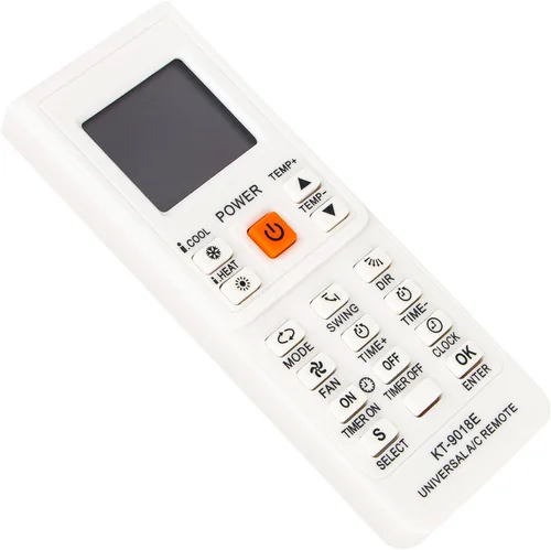 Vista 2 de KT-9018E - Control remoto universal de repuesto para aire acondicionado 4000 en 1, apto para la mayoría de aire acondicionado Toshiba Panasonic
