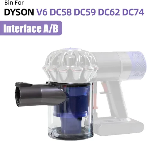 Vista 3 de Repuesto de depósito de polvo para Dyson V6 DC58 DC59 DC62 DC74 Contenedor de repuesto para aspiradora, número de pieza 965660-01