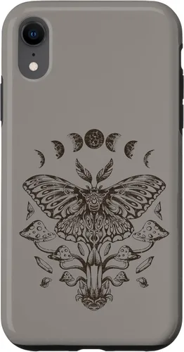 Vista 25 de Fairy Grunge Fairycore Aesthetic Goth Luna Moth Mushroom Case for iPhone 17