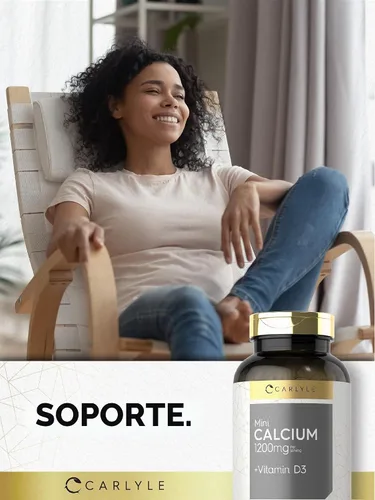 Vista 6 de Carlyle Calcio 1200 mg con vitamina D3 300 cápsulas blandas Suplemento sin OMG y sin gluten Suplemento sin OMG y sin gluten