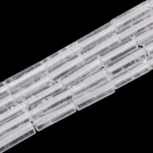 Vista 11 de HAAMIIQII Cuentas de tubo de amazonita natural de 0.512 x 0.157 in, cuentas sueltas de piedra cilíndrica para fabricación de joyas, 15 pulgadas