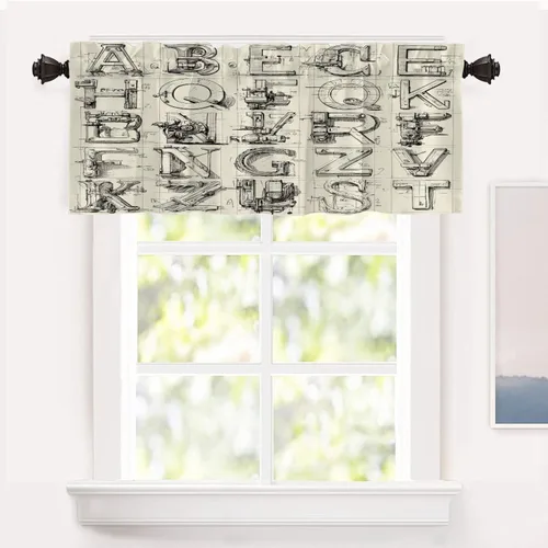 Vista 33 de Shrahala Blue Bright Blackout Curtain Tiers, Colorful Acrylic Paint Pour Abstract Design Kitchen Valance Light Blocking Tier Drapes with Rod Pocket
