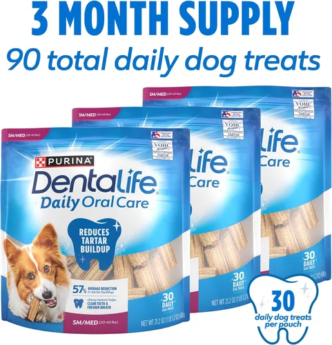 Vista 4 de Dentalife Purina Daily Oral Care - Golosinas dentales para perros, pequeñas