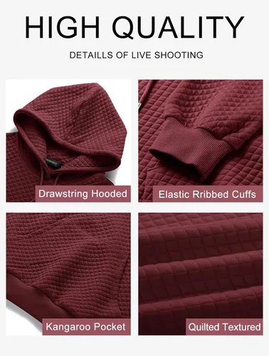 Vista 5 de MEROKEETY Sudadera acolchada de gran tamaño para mujer, de manga larga, con cordón y bolsillo