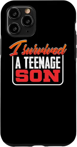 Vista 13 de Funda divertida para iPhone 12 mini con diseño de sobreviviente y padre