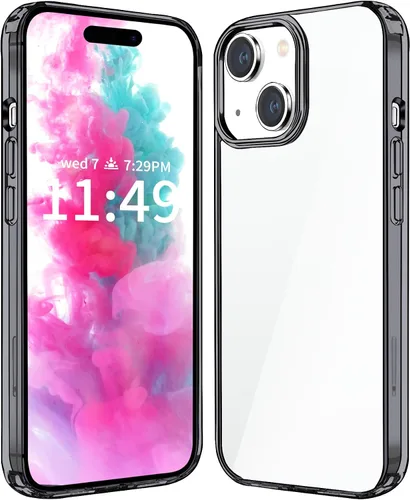 Vista 38 de JJGoo - Funda compatible con iPhone 17 Pro, funda transparente a prueba de golpes, funda protectora delgada con parte trasera de policarbonato duro