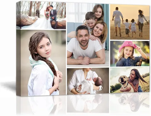 Vista 14 de LZIMU Impresiones en lienzo personalizadas con tu foto, lienzo de fotos personalizado para decoración de pared del hogar