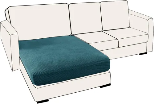 Vista 116 de UNBBRRL Fundas de cojín de asiento para sofá, elásticas, funda de cojín individual para sofá, fundas de cojín para sofá, fundas de héroe protegen