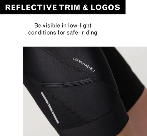 Vista 7 de Louis Garneau, Pantalones cortos Optimum 2 para hombre, acolchados, elásticos, transpirables y de secado rápido