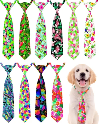 Vista 52 de PET SHOW Paquete de 10 corbatas para perros de feliz cumpleaños, XS