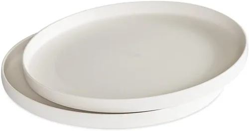 Vista 5 de Nordic Ware Bandeja de comida dividida con tapa, blanco, polipropileno apto para microondas