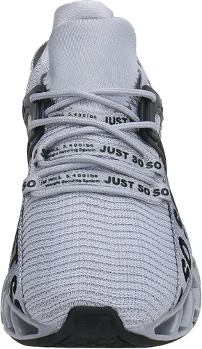 Vista 8 de COKAFIL - Zapatos de correr para hombre, tenis atléticos con bordes para caminar