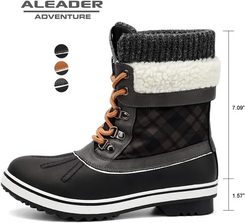 Vista 3 de Aleader - Botas de nieve impermeables para mujer