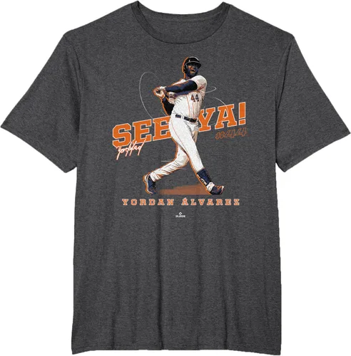 Vista 22 de See Ya! Camiseta Yordan Alvarez Houston MLBPA, Negro