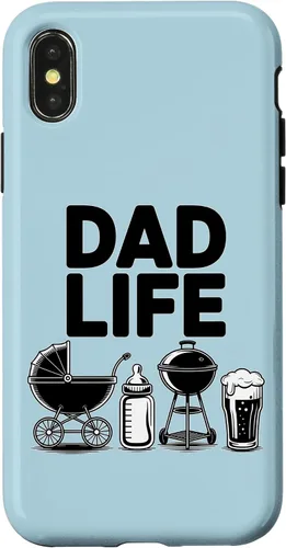 Vista 5 de Dad Life Beer Stroller Bottle Grill Adorable Father Case for iPhone 16