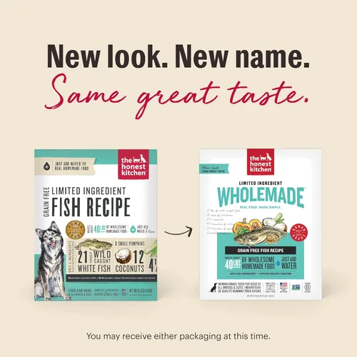Vista 3 de The Honest Kitchen Human Grade Wholemade™ Alimento deshidratado para perros con ingredientes limitados, comida completa y equilibrada o cobertura
