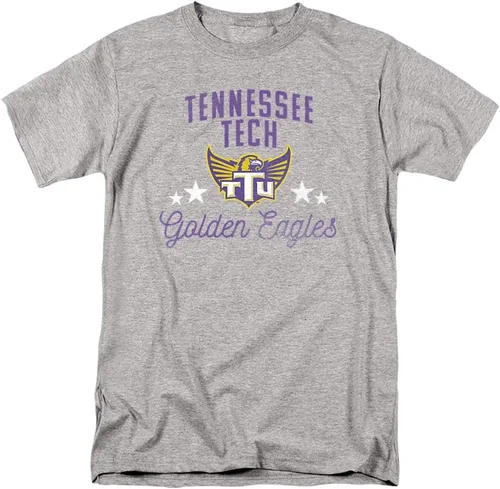 Vista 183 de Collegiate Distressed Mascot Unisex Adult T Shirt Collection 3 Universidad de Adelphi