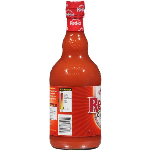 Vista 23 de Salsa de pimienta cayera Redhot Original de Frank's, 23 oz