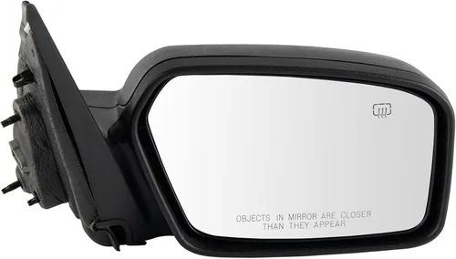 Vista 98 de TRQ Cubierta cromada del espejo manual del lado del pasajero, acabado liso para Volvo VNL 2004-2014