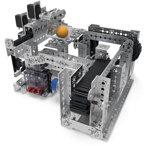 Vista 5 de Pitsco Education TETRIX MAX - Canal en C de aluminio de 16.378 in con patrón de orificios repetitivos de 0.63 pulgadas, elementos de construcción