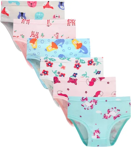 Vista 18 de Sladatona Ropa Interior Suave para Niñas Pequeñas y Niños Pequeños, Bragas Transpirables y Cómodas Rojo albaricoque.