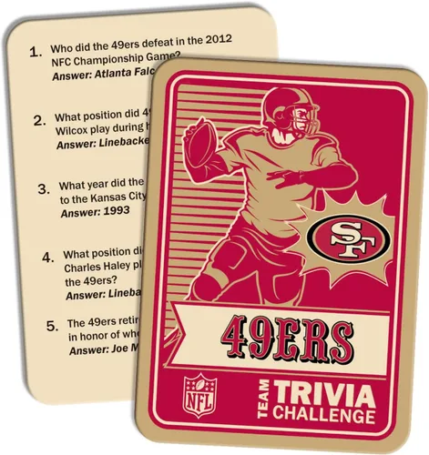 Vista 2 de MasterPieces Game Day - NFL San Francisco 49ers - Desafío de Trivia del Equipo, Oficialmente Licenciado