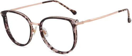 Vista 10 de Firmoo Lentes de bloqueo de luz azul, montura redonda retro, antifatiga ocular, anti UV400, lentes de computadora para mujeres y hombres, negro